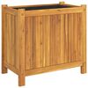 vidaXL Градинска кашпа с вложка 54x31x50 см масивна акация