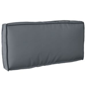 vidaXL Възглавница Антрацит 80 x 40 x 12 cm Оксфордска тъкан