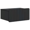 vidaXL Спален шкаф с монтаж на стена Черно 49 x 34,5 x 24 см