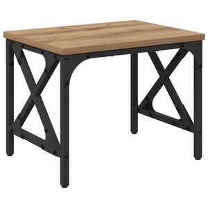 vidaXL Стойка за принтер Дъб 40 x 30 x 31 см Инженерно дърво