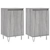 vidaXL Бюфети 2 бр сив сонома 40x35x70 см инженерно дърво