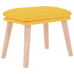 vidaXL Табуретка, горчица жълта, 45x29,5x35 см, текстил
