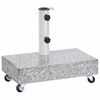 vidaXL Основа за чадър, светлосива, 45x25x8,3 см, гранит