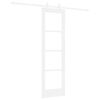 vidaXL Преплъзваща се врата Бяло 61 x 198,5 см