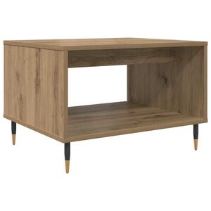 vidaXL Масичка за кафе дъб артизан 60 x 50 x 40 см Инженерна дървесина