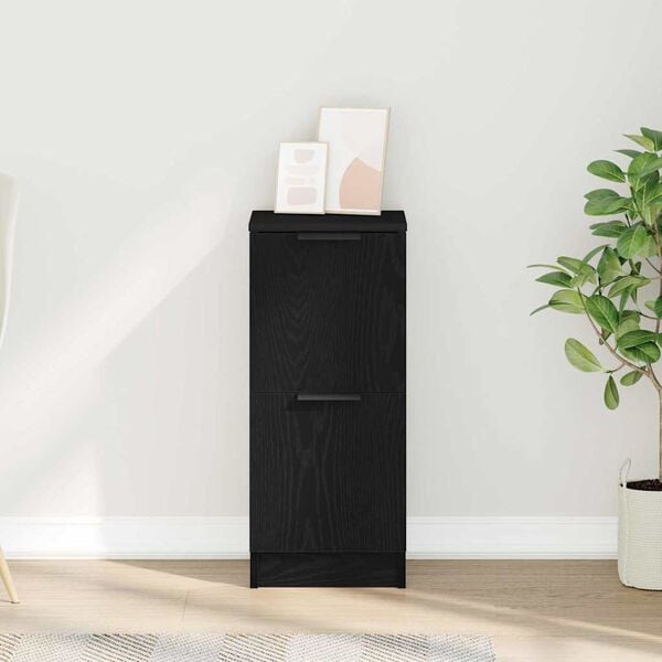 vidaXL Служебен шкаф Черния дъб 30 x 30 x 70 см Инженерно дърво