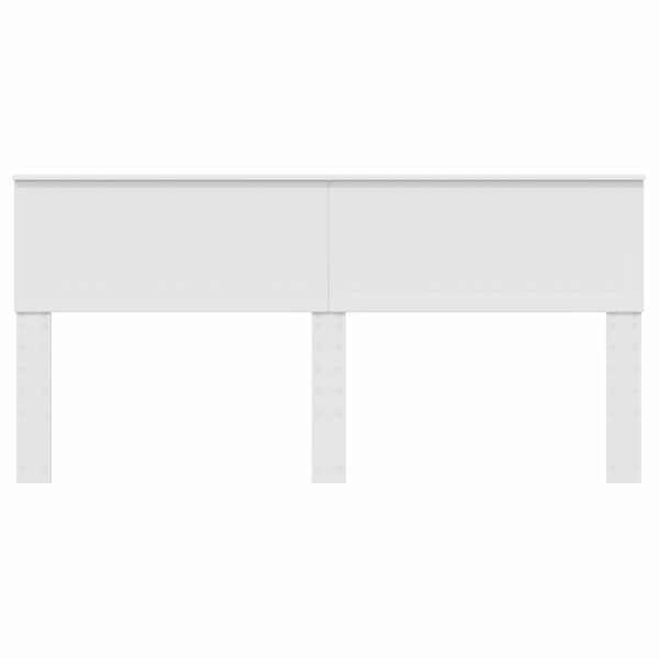 vidaXL Облегалка за глава Бяло 180 cm Инженерно дърво