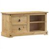 vidaXL ТВ шкаф Corona, 100x40x52 см, бор масив