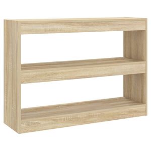 vidaXL Библиотека/разделител за стая, дъб сонома, 100x30x72 см