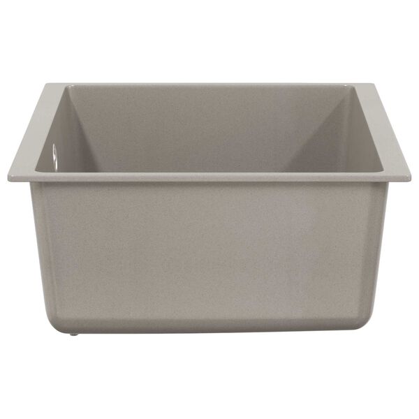 vidaXL Мивка Сив 530 x 460 мм 80% Кварц и 20% Смола