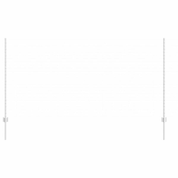 vidaXL Стълб за ограда. 22 pcs Сребрист 180 cm Стомана