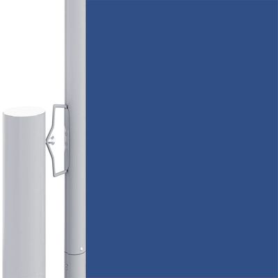 vidaXL Прибираща се странична тента, синя, 180х600 см