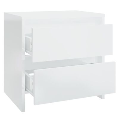 vidaXL Нощни шкафчета, 2 бр, бели, 45x34,5x44,5 см, ПДЧ