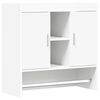 vidaXL Стенен рафт Монтиране на стена Бяло 80 x 36 x 80 см