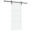 vidaXL Преплъзваща се врата 93 x 202 cm Инженерна дървесина