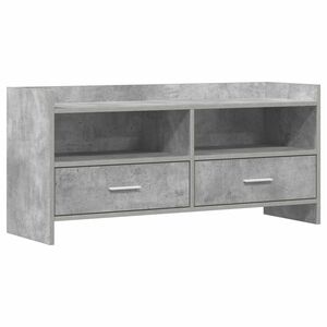 vidaXL ТВ шкаф 100 x 33 x 47 см Бетонно сиво Инженерна дървесина