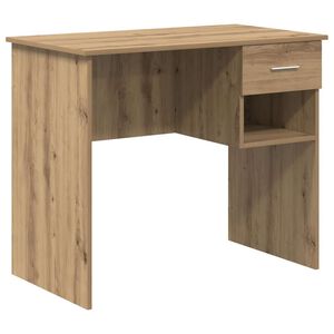 vidaXL Бюро Дъб 90 x 49 x 75 см Инженерна дървесина