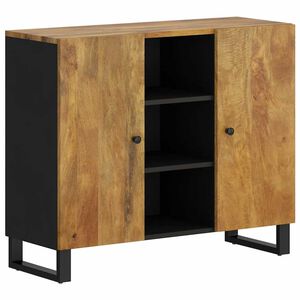 vidaXL Сайдборд с 2 врати, 90x33x75 см, мангово дърво масив