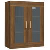 vidaXL Окачен стенен шкаф, кафяв дъб, 69,5x34x90 см