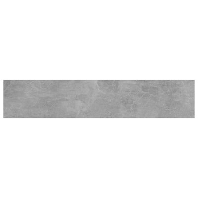 vidaXL Рафтове за етажерка, 4 бр, бетонно сиви, 100x20x1,5 см, ПДЧ