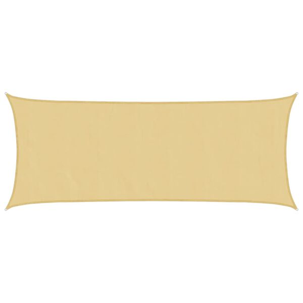 vidaXL Слънцезащитно платно пясъчно 4,5x2 м 100% полиестер Оксфорд