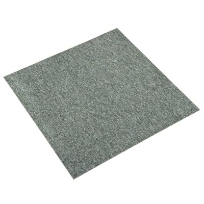 vidaXL Килимни плочки за под, 20 бр, 5 м², 50x50 см, зелени