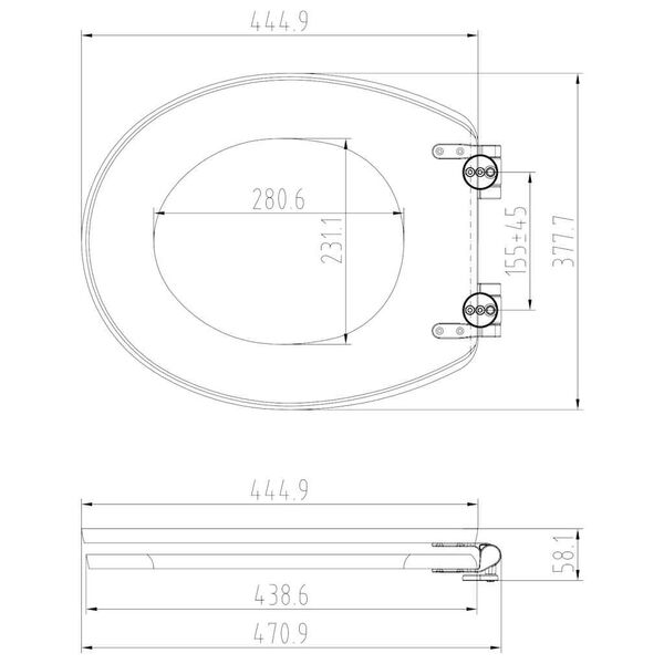 RIDDER Тоалетна седалка "Tampa" Soft-close естествен цвят бамбук