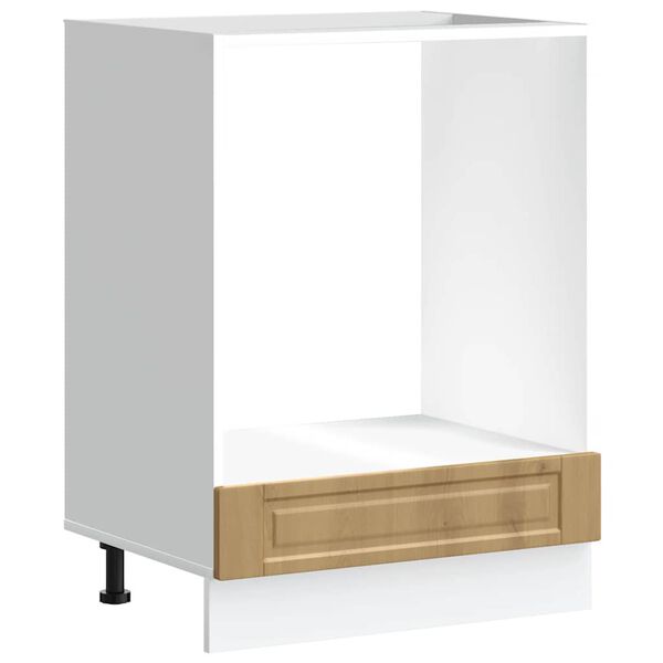 vidaXL Шкаф за фурна, Porto, дъб артизан, инженерно дърво