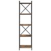vidaXL Рафт за книги Димян дъб 40 x 30 x 155 см Инженерно дърво