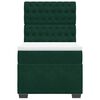 vidaXL Боксспринг легло с матрак, тъмнозелено, 80x200 см, кадифе