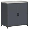 vidaXL Кухненски шкаф за съхранение HATTEM Антрацит 90 x 50 x 92 см