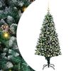 vidaXL С изкуствено коледно дърво с 150 LED светодиода Зелен 150 cm