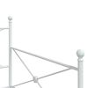 vidaXL Дневна спалня с багажник без матрак Бяла 107x203 cm Стомана