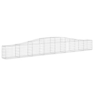vidaXL Дъговидна габионна кошница 400x30x40/60 см поцинковано желязо