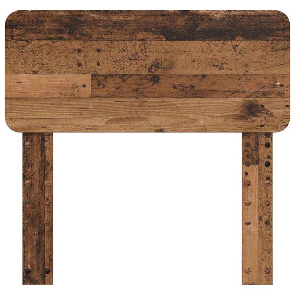 vidaXL Облегалка за глава с таблото Старо дърво 75 cm Инженерно дърво