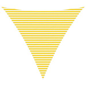 vidaXL Слънчево платно за сянка Жълт и бял 6 x 6 x 6 m