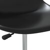 vidaXL Въртящи се трапезни столове, 4 бр, черни, PP