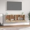 vidaXL Стенни шкафове 2 бр сонома дъб 60x36,5x35 см инженерно дърво