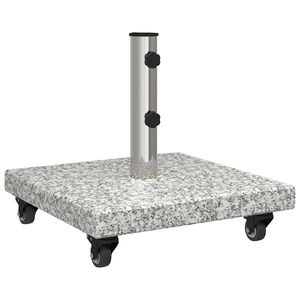 vidaXL Основа за чадър 30 kg Сив Гранит Квадратна