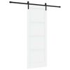 vidaXL Преплъзваща се врата 78 x 211 cm Инженерна дървесина