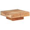 vidaXL Маса за кафе, 80x80x28 cм, акациево дърво масив