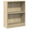vidaXL Етажерка за книги, сонома дъб, 60x24x76 см, инженерно дърво
