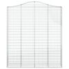 vidaXL Габионни кошници арка 3 бр 200x30x220/240 см поцинковано желязо