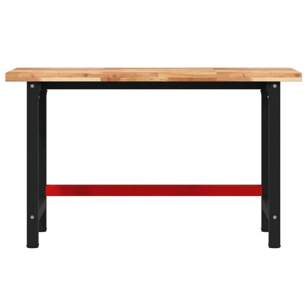 vidaXL Работна маса, 140x60x83 см, масивно дърво акация, правоъгълна