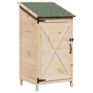 vidaXL Градина постройка Натурално 59,5 x 56 x 113,5 см