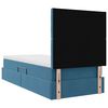 vidaXL Легло с място за съхранение и LED Тъмен син 90 x 190 cm Кадифе