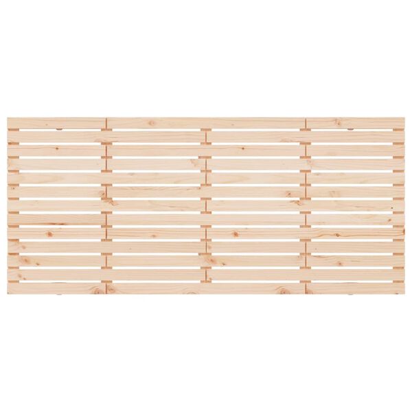 vidaXL Стенна табла за спалня, 166x3x91,5 см, борово дърво масив