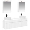 vidaXL Комплект шкафове за баня 5 pcs Бяло 50 x 14,5 x 70 см