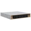 vidaXL Окачен стенен рафт, бетонно сив, 23x23,5x3,8 см, МДФ