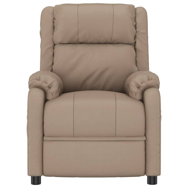 vidaXL Масажен стол, капучино, изкуствена кожа